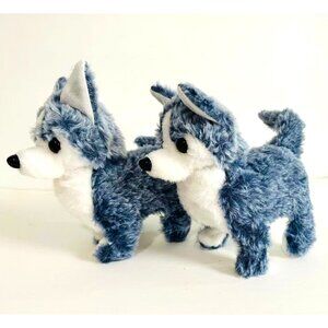 2 pcs/set Walking Fox Toy Battery Operated - Blue
